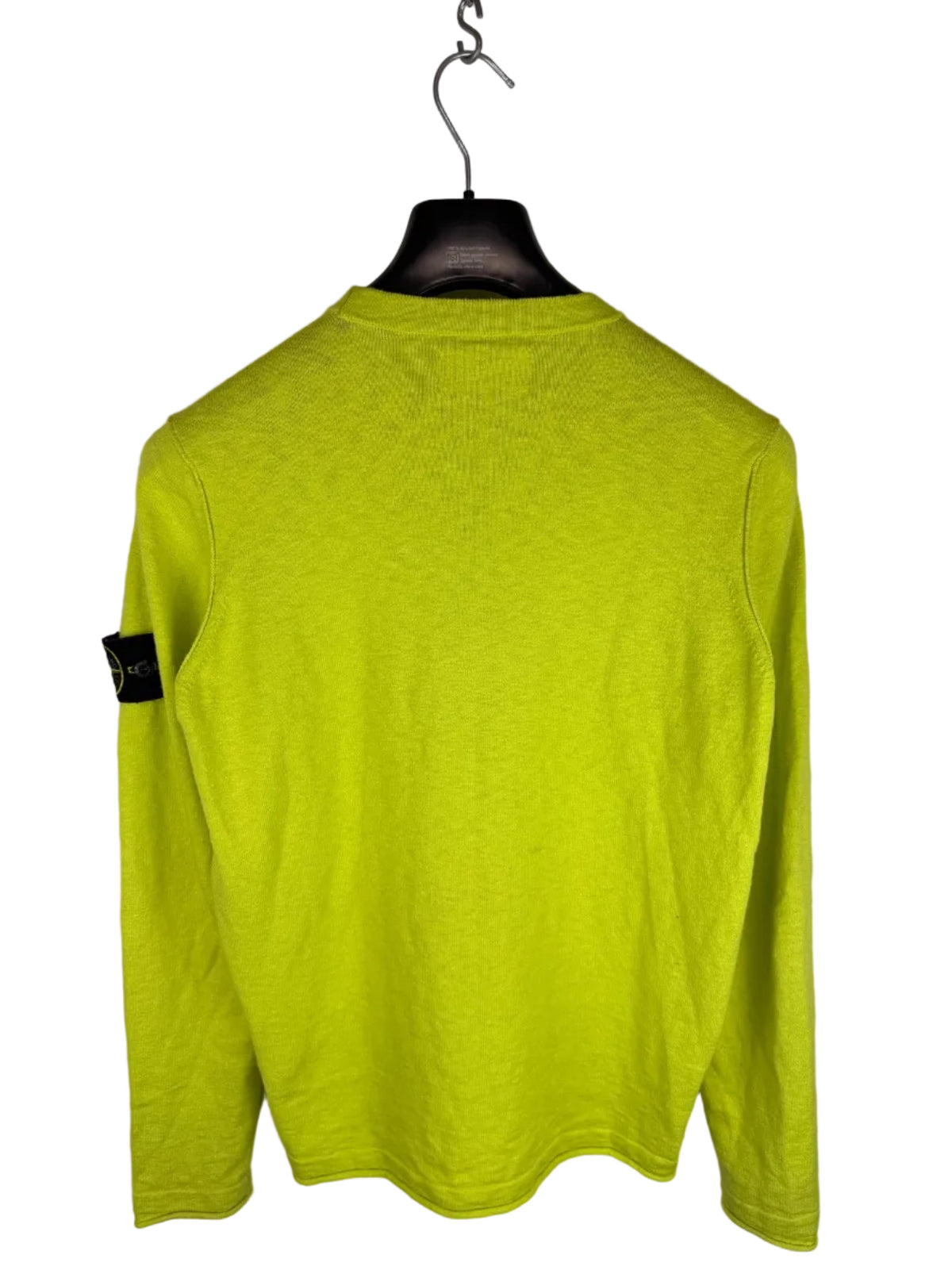 Maglione giallo lime Stone Island - Taglia S - foto 5