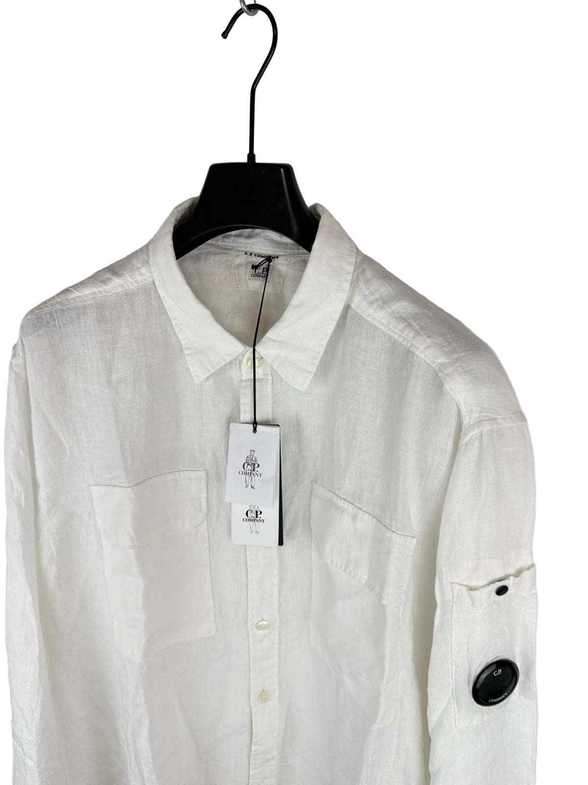 Camicia bianca a maniche lunghe C.P. Company (nuova con cartellino) - Taglia XXL