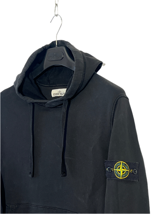 Felpa nera con cappuccio Stone Island - Taglia L