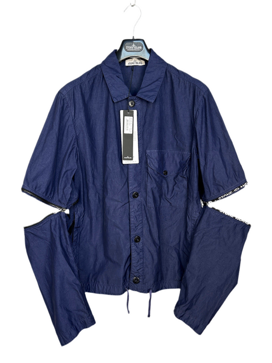 Giacca-camicia blu navy “Cupro Nylon-TC” Stone Island - Taglia L