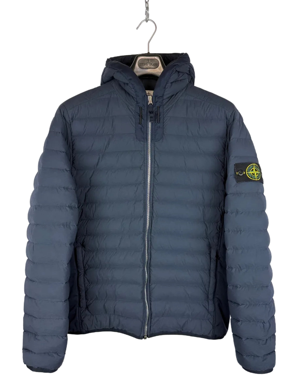 Giacca blu Loom Woven Down Chambers Stretch Nylon-TC Stone Island - Taglia M