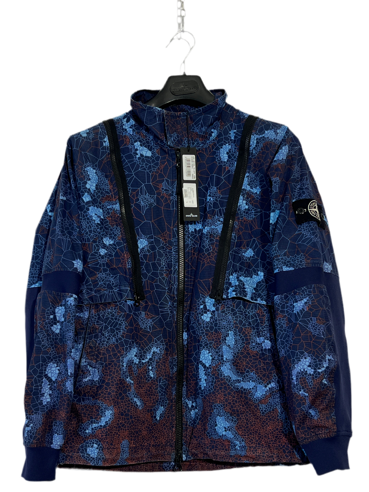 Giacca blu Stone Island Printed Heat Reactive Thermosensitive Fabric (nuova con cartellino) - Taglia L
