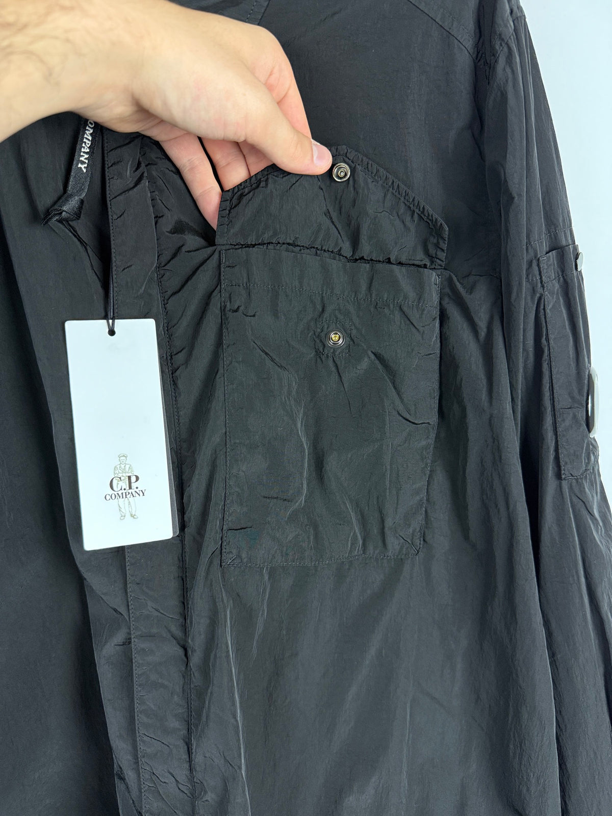 Giacca Chrome-R nera in nylon C.P. Company (nuova con cartellino) - Taglia XL