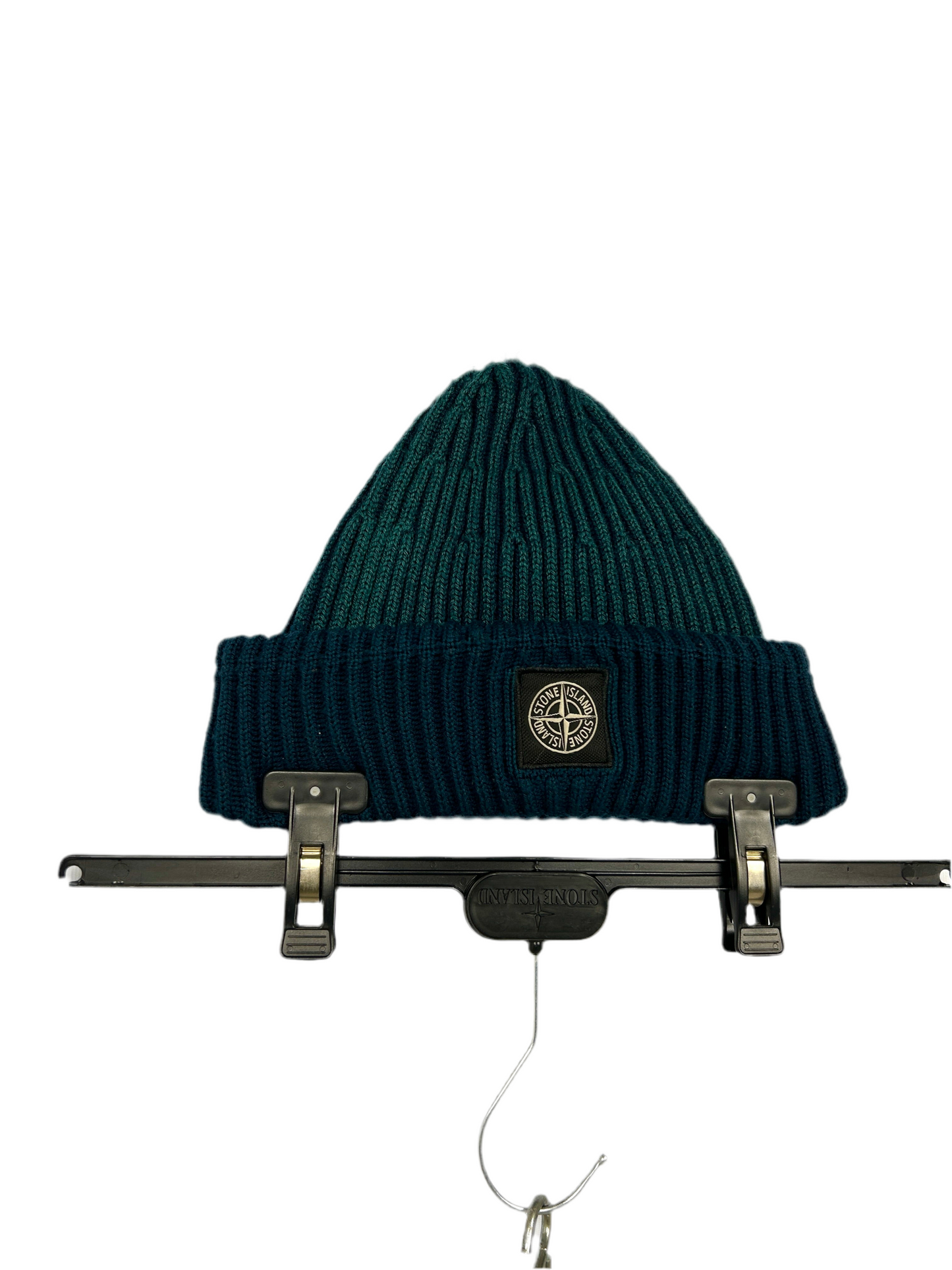Berretto Prototipo verde petrolio e blu navy Stone Island