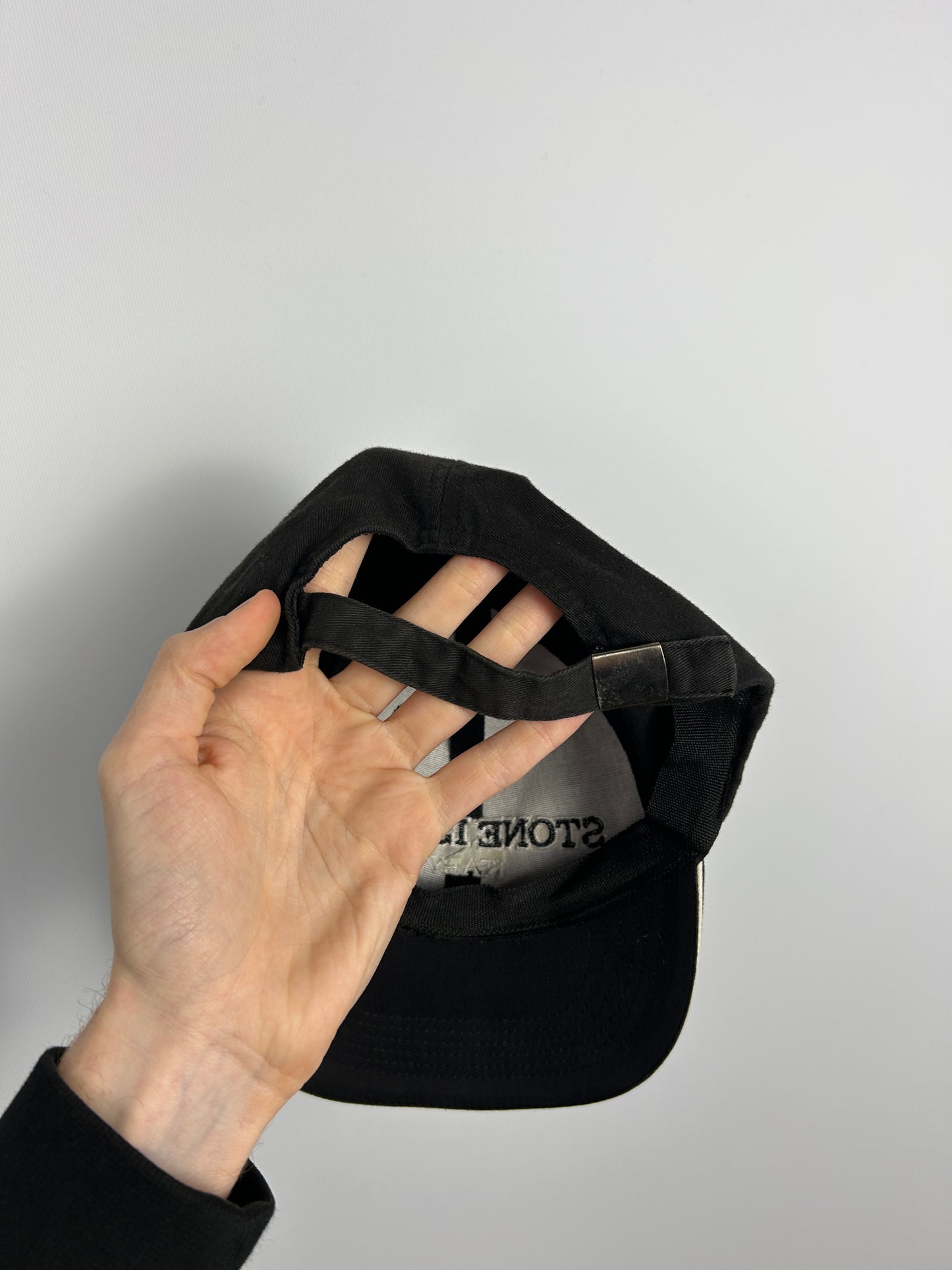 Cappello con visiera nero vintage Stone Island - Taglia L