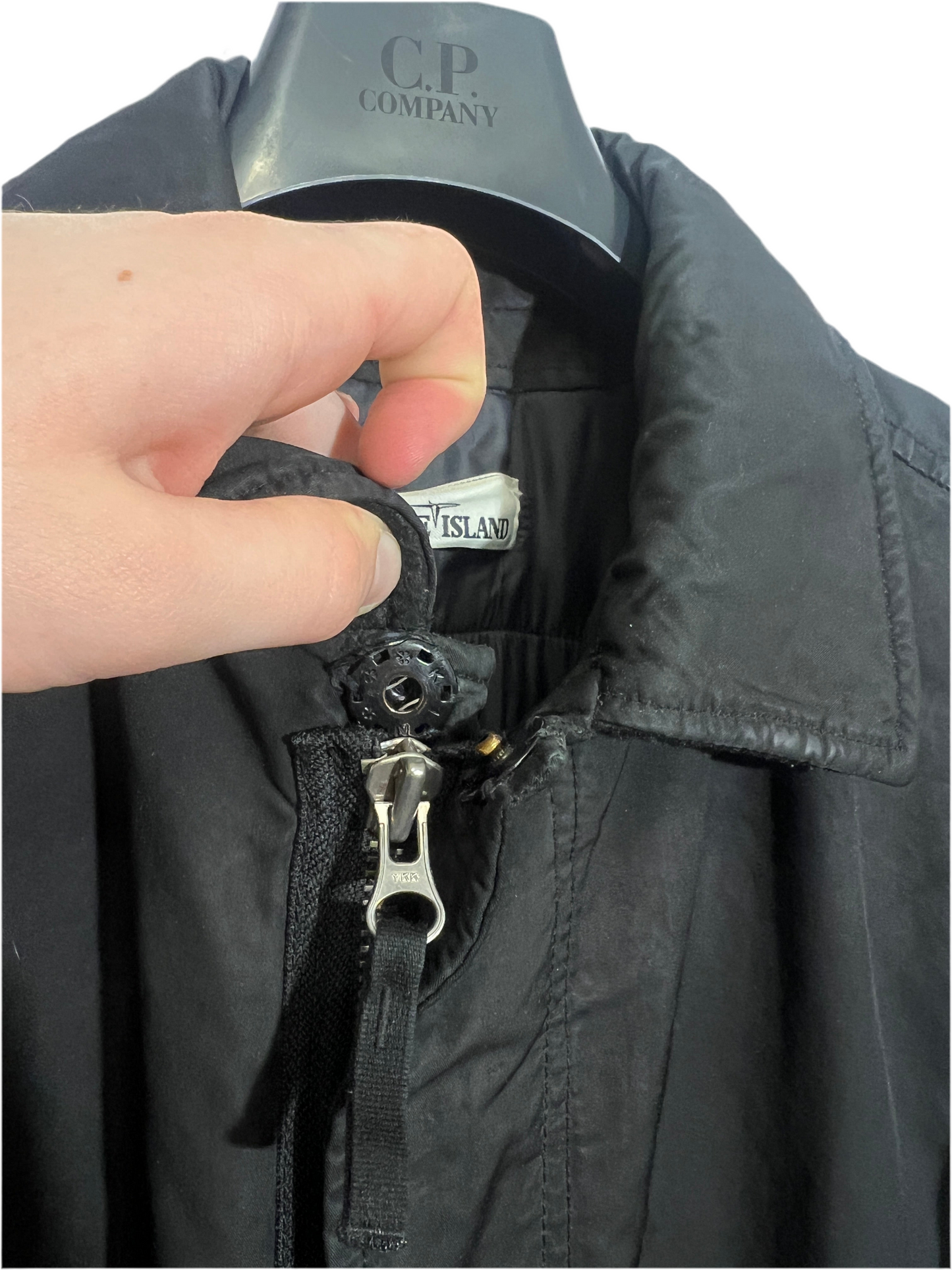 Cappotto nero Stone Island David-TC with Primaloft Insulation Technology - Taglia M