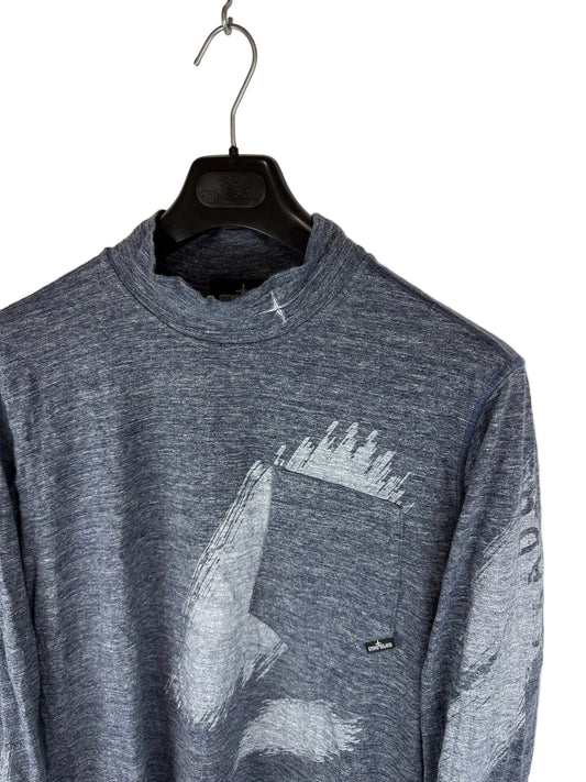 Felpa blu Stone Island Shadow Project - Taglia L