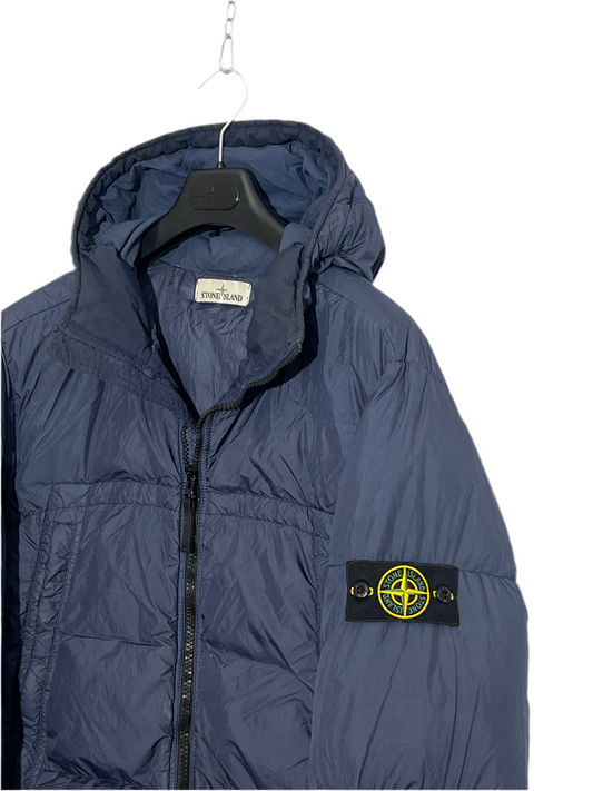Piumino blu Garment Dyed Crinkle Reps NY Down Stone Island - Taglia XXL
