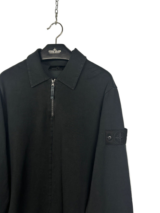 Felpa nera Ghost a mezza zip Stone Island - Taglia M