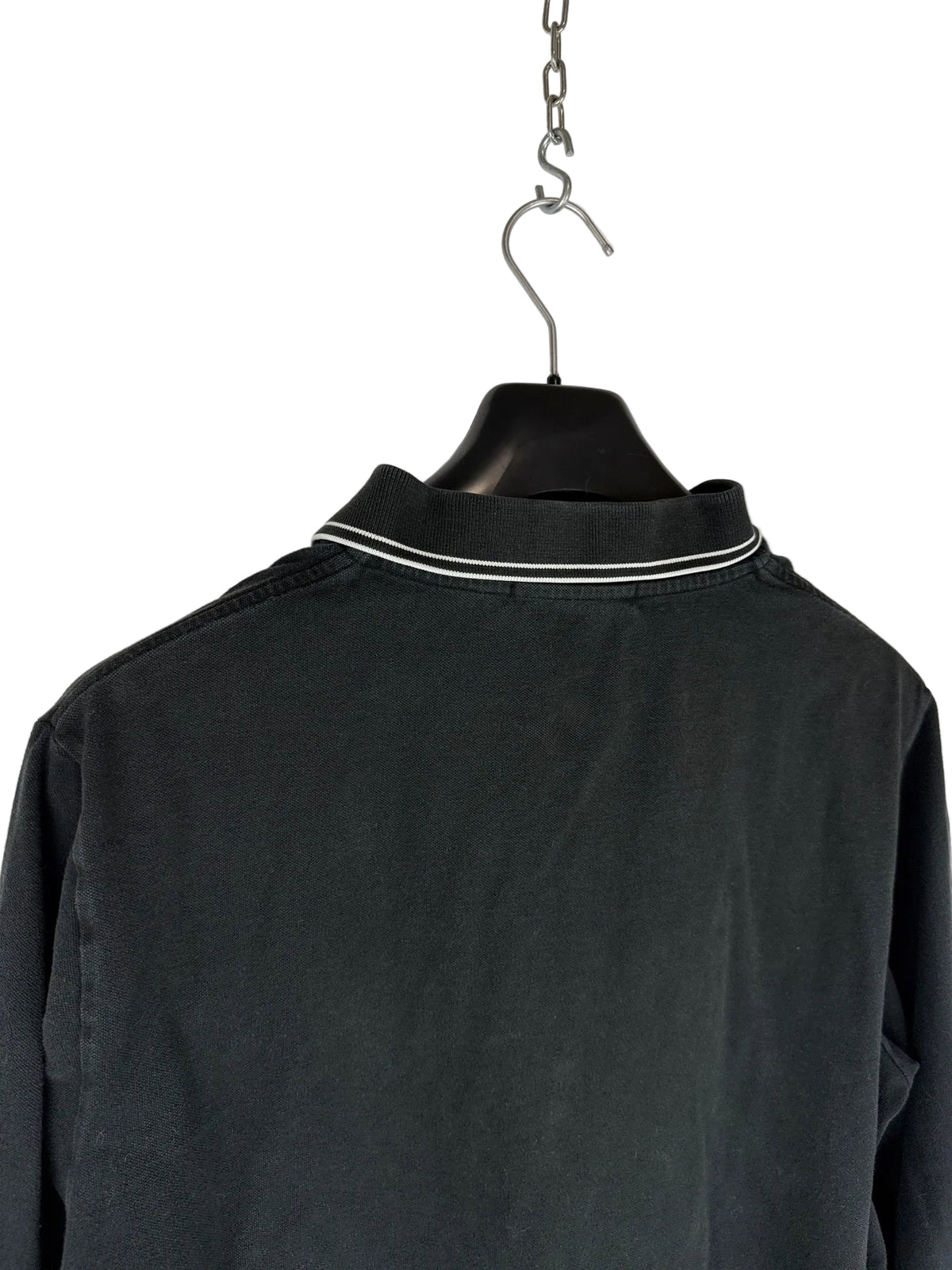 Polo nera a maniche lunghe Stone Island - Taglia XL