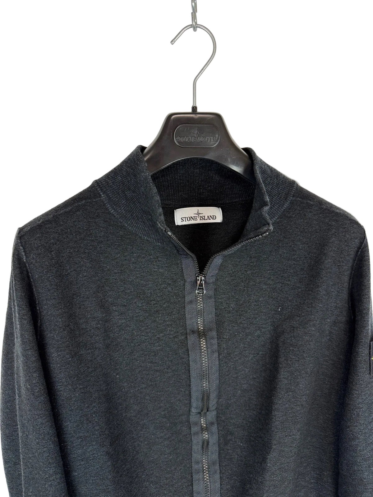 Maglione nero con zip Stone Island - Taglia S