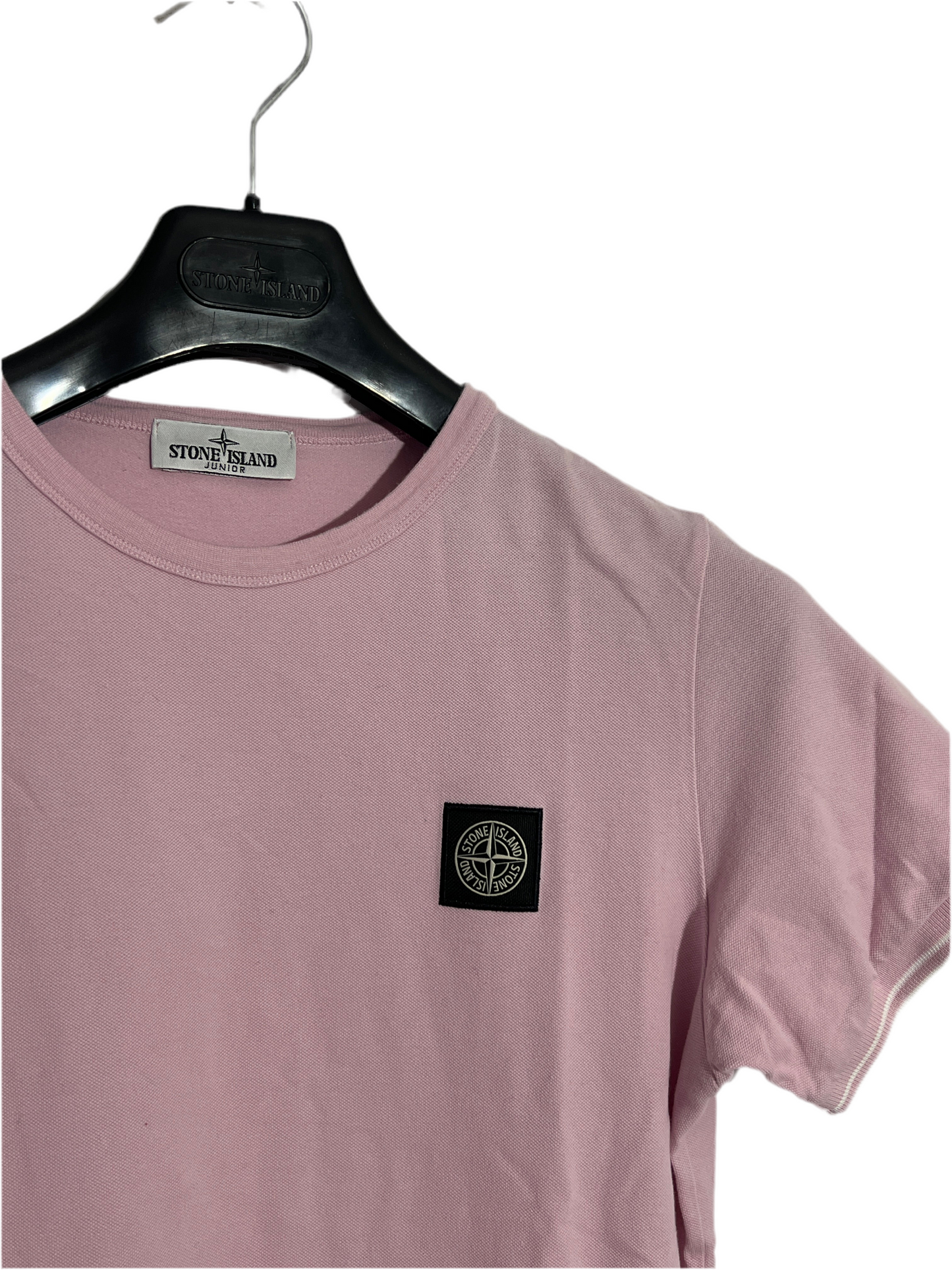 T-shirt rosa in piqué Stone Island - Taglia Junior (14 anni, 170cm)