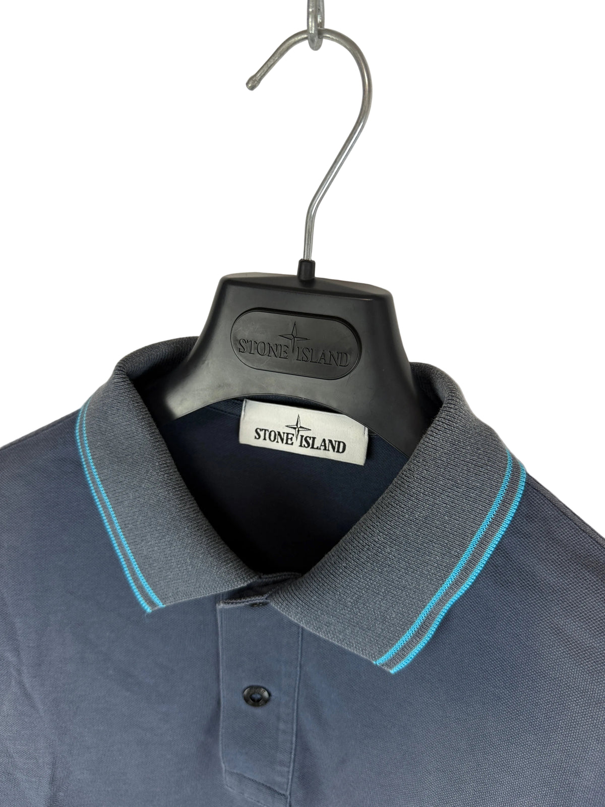 Polo blu Stone Island - Taglia L - foto 4