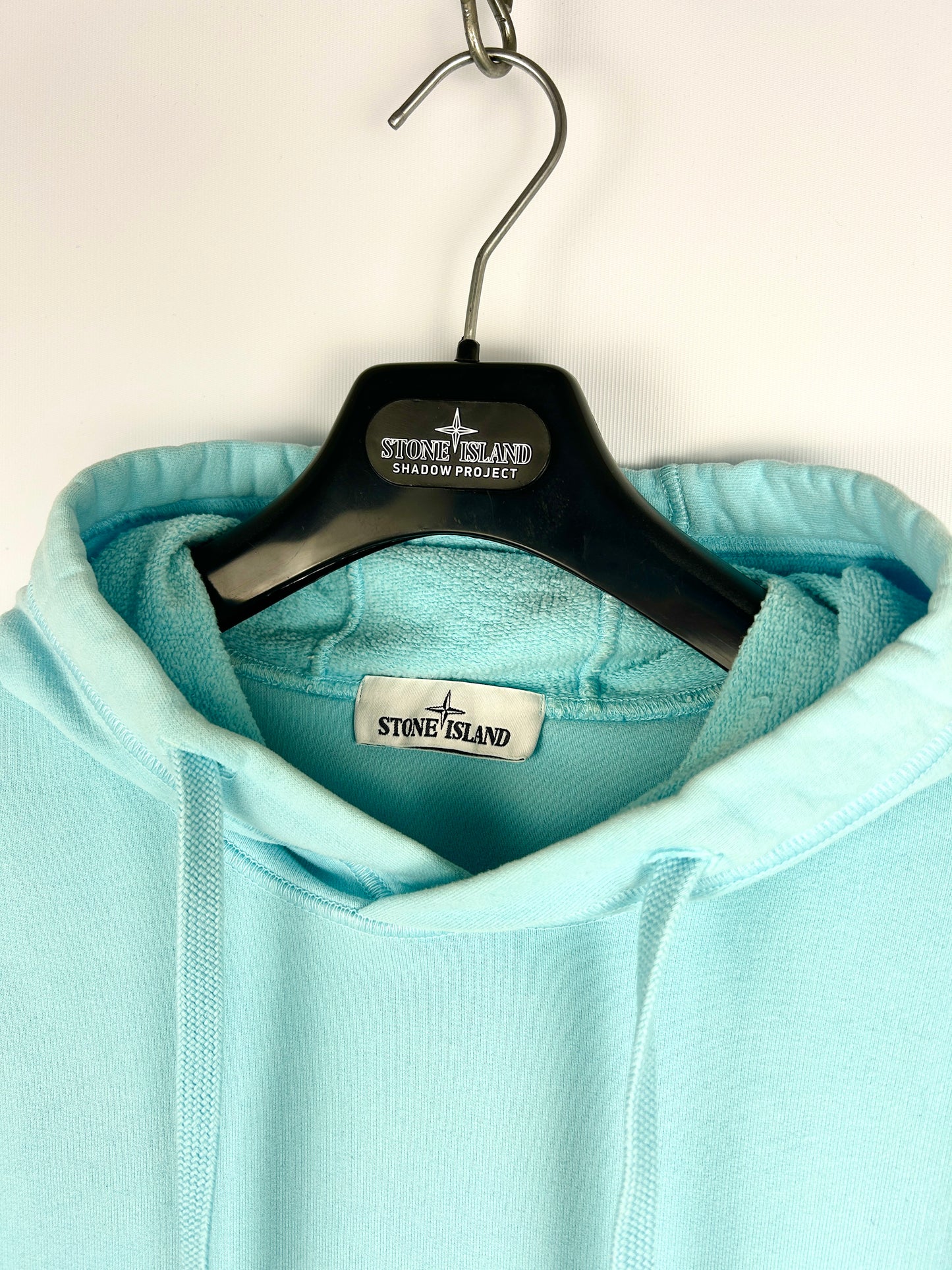 Felpa con cappuccio azzurra Stone Island - Taglia S