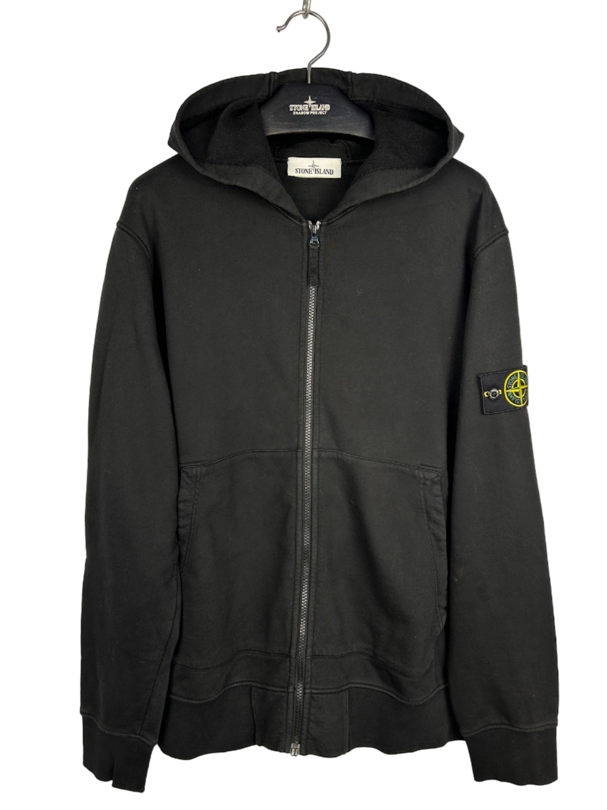Felpa nera con chiusura a zip Stone Island - Taglia L