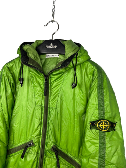 Giacca verde Mesh Badge Down Stone Island - Taglia S
