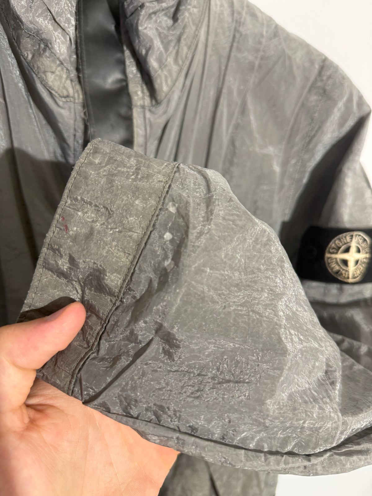 Giacca Vintage “Pure Metal Shell” del 2000 in Nylon metal Stone Island - Taglia M