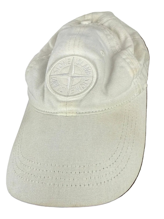 Cappello con visiera bianco Stone Island - Taglia unica