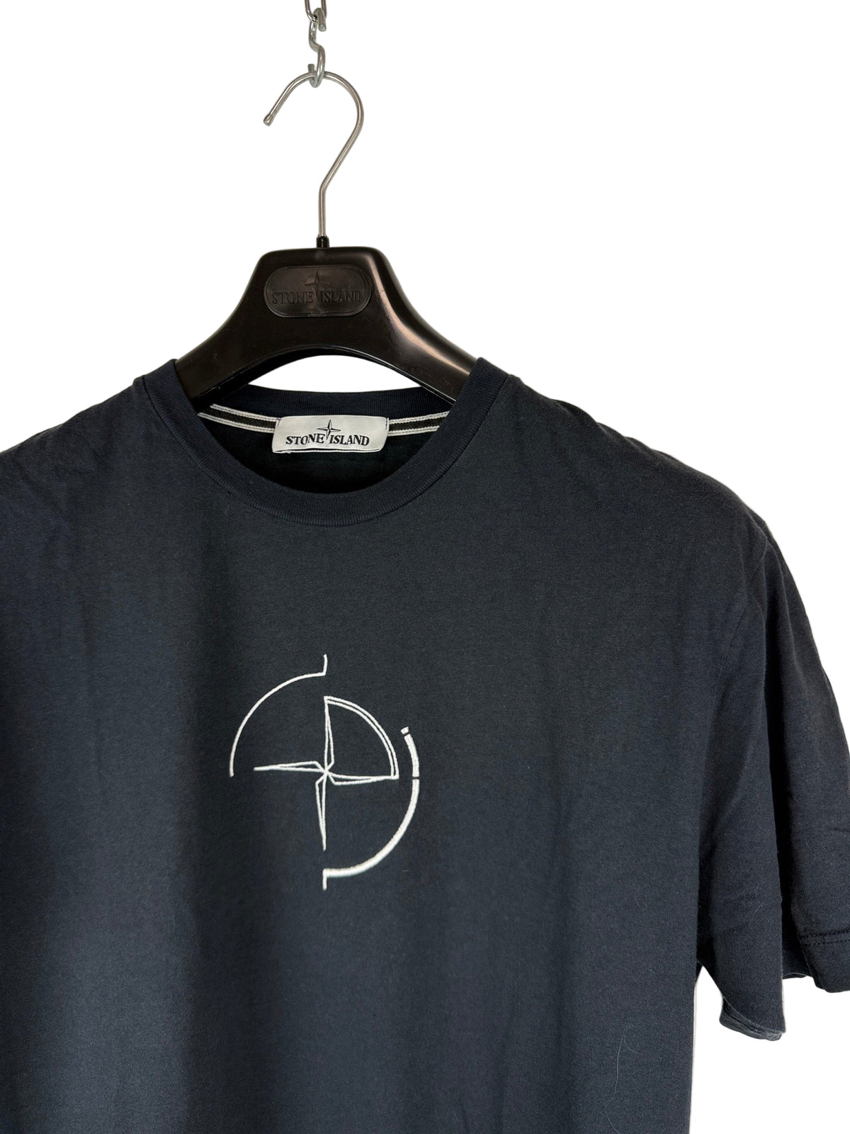 T-shirt blu navy con stampa Stone Island - Taglia M