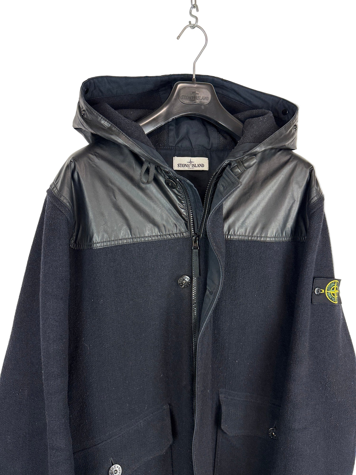 Giacca Montgomery Panno Speciale Mussola Gommata Stone Island - Taglia 3XL