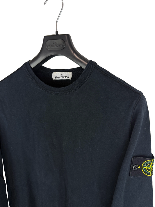 Felpa blu navy foderata Stone Island - Taglia M - foto 2