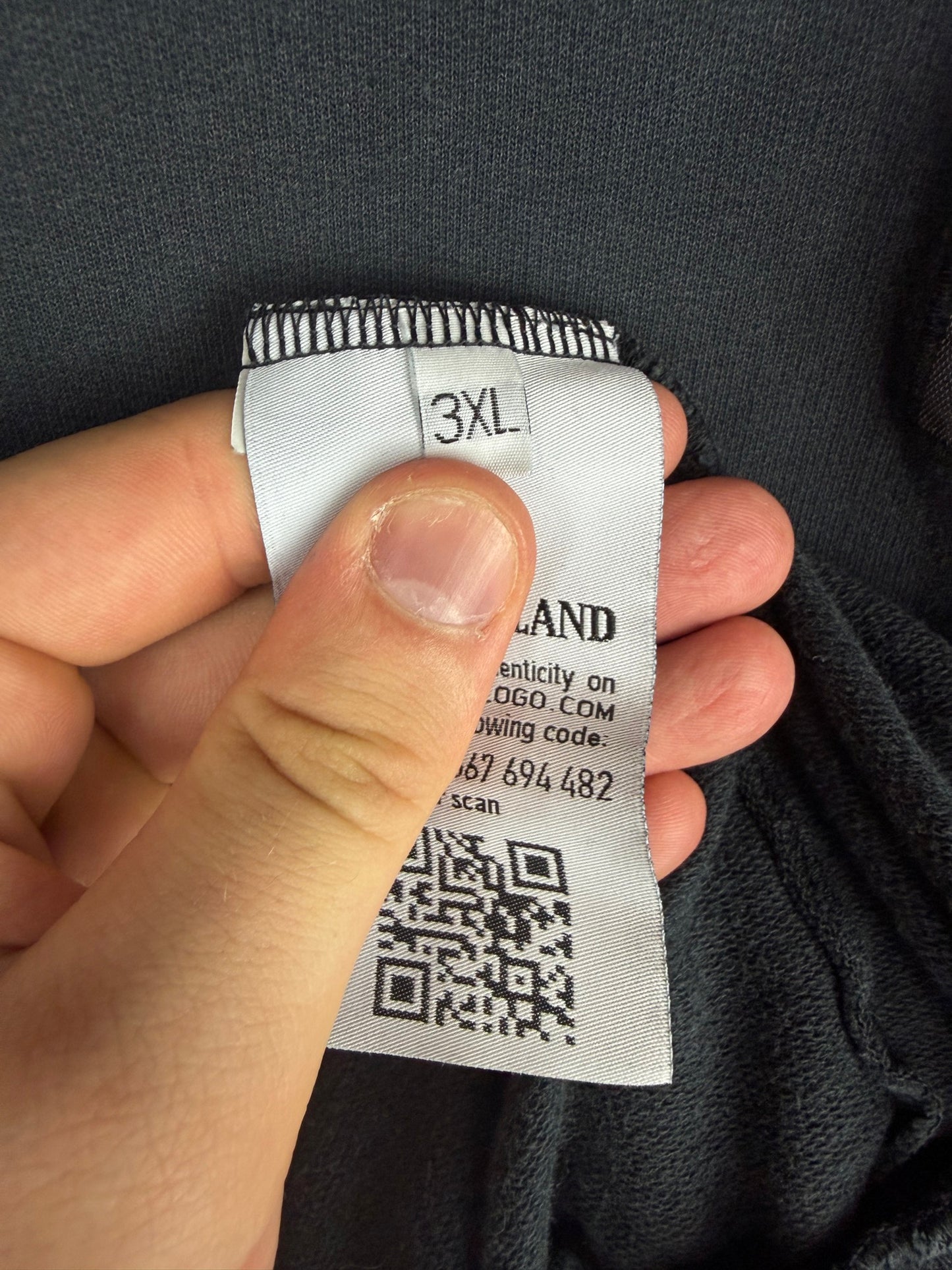 Felpa nera Stone Island - Taglia 3XL