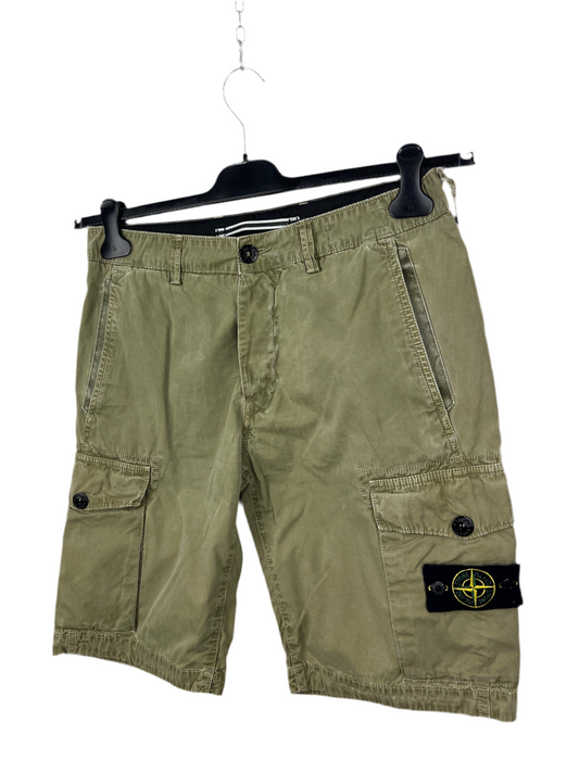 Pantaloncini cargo verde kaki Stone Island - Taglia W32