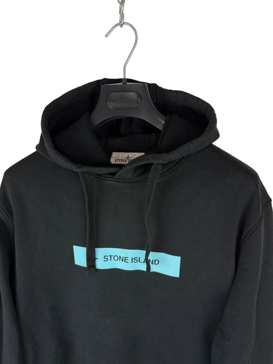 Felpa nera con cappuccio Stone Island - Taglia L