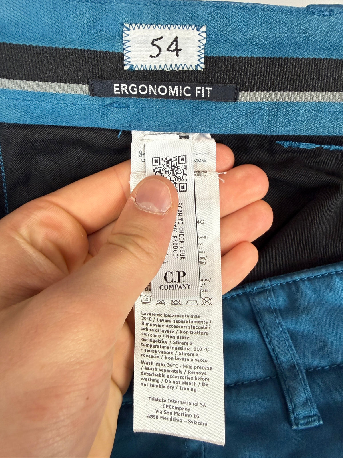 Pantaloni cargo blu C.P. Company (nuovi con cartellino) - Taglia W32