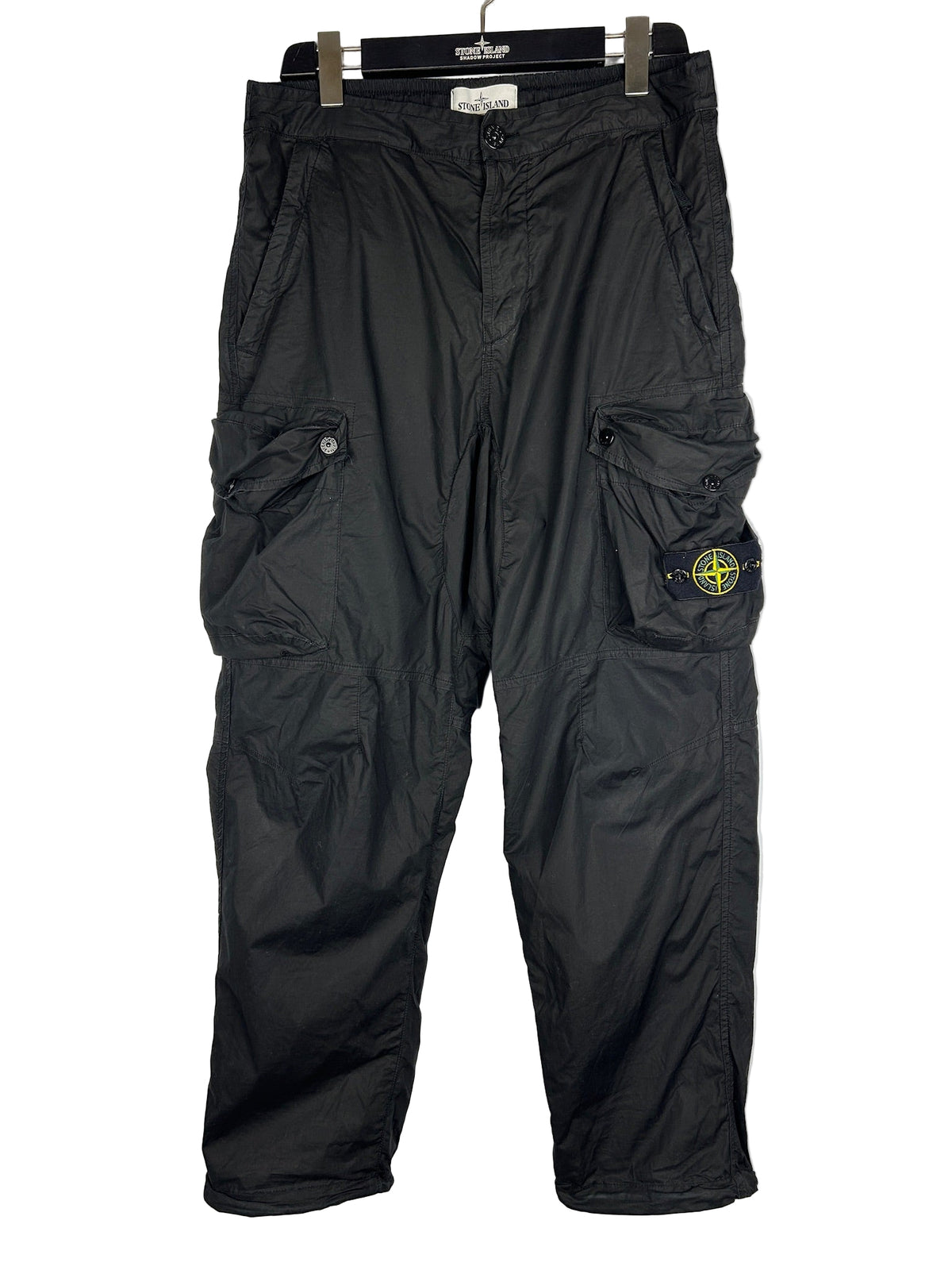 Pantaloni cargo tecnici neri Stone Island - Taglia W30