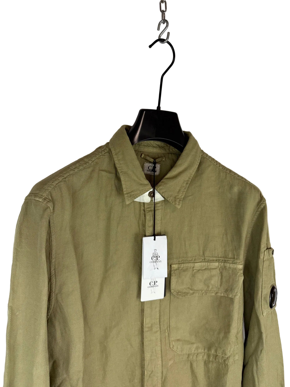 Overshirt beige con chiusura a zip C.P. Company (nuova con cartellino) - Taglia L