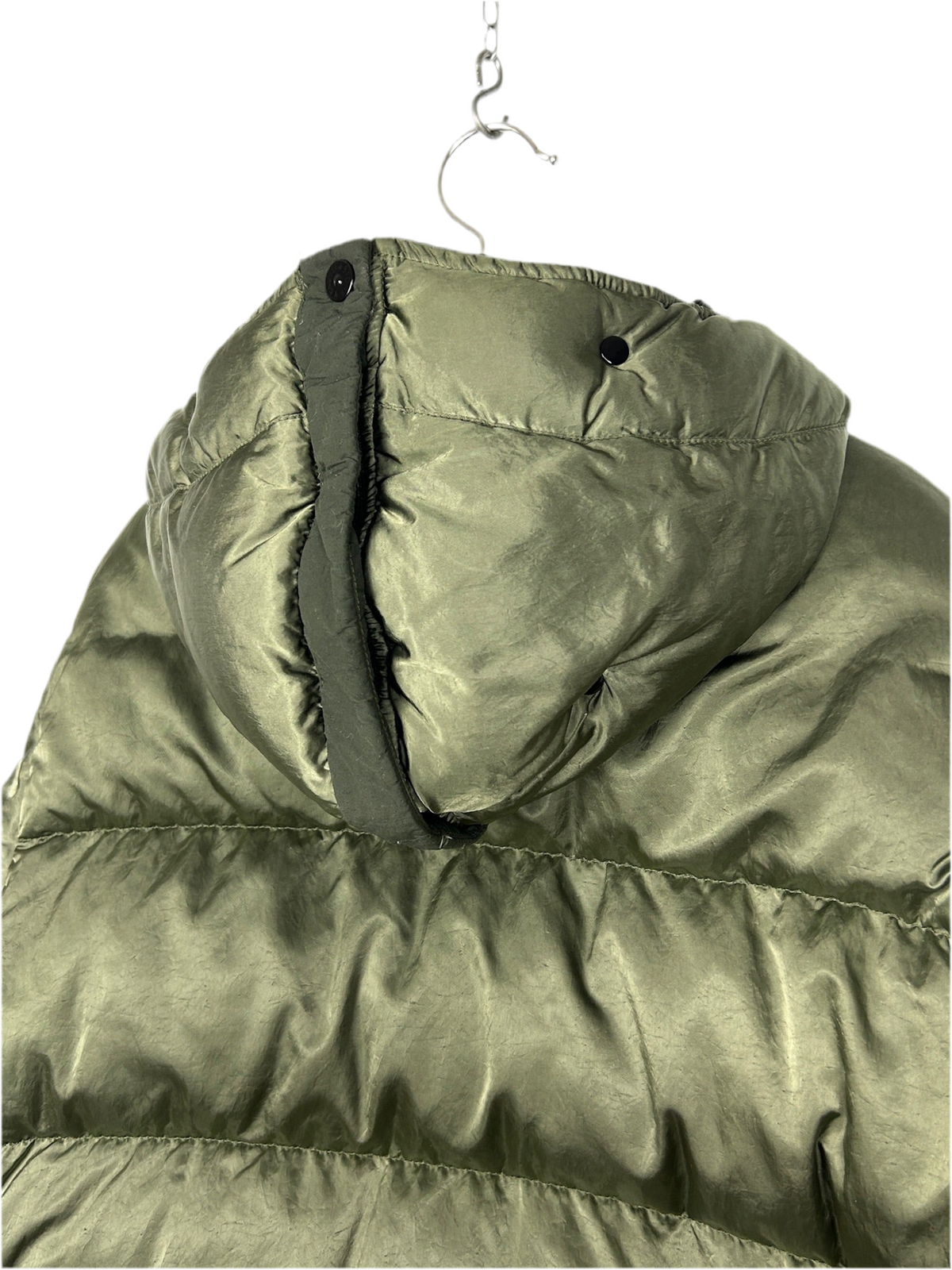 Giacca Nylon Raso Down-TC verde Stone Island - Taglia M