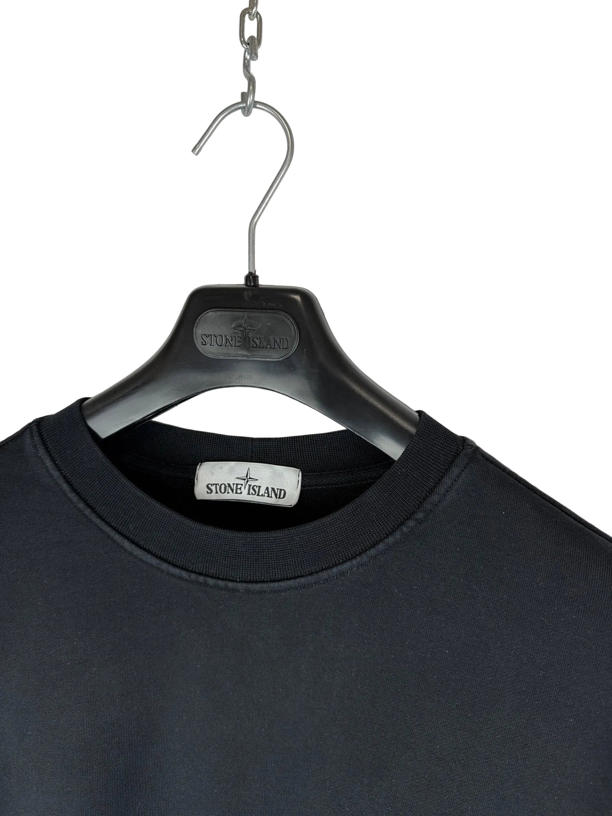Felpa nera con taschino sul petto Stone Island - Taglia XL
