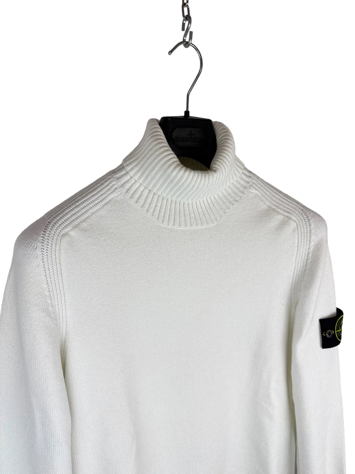 Maglione dolcevita bianco Stone Island - Taglia S