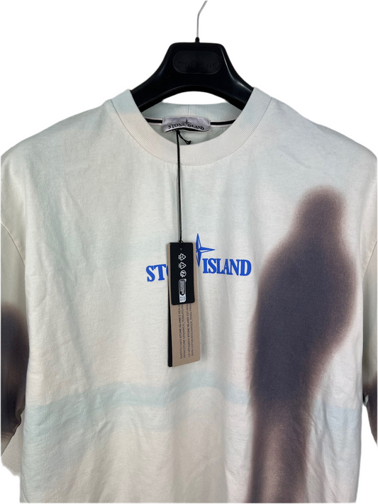 T-shirt azzurra Stone Island (nuova con cartellino) - Taglia L