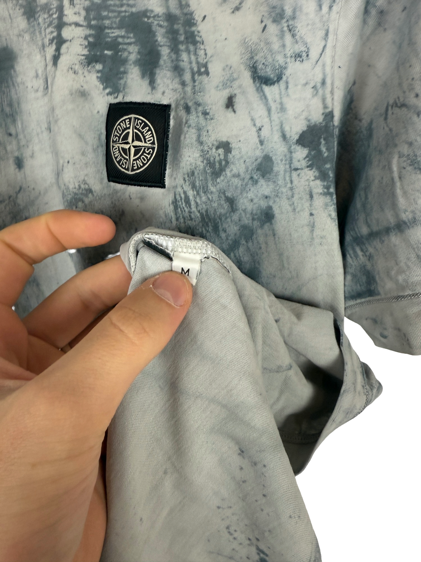 T-shirt grigia Stone Island - Taglia M
