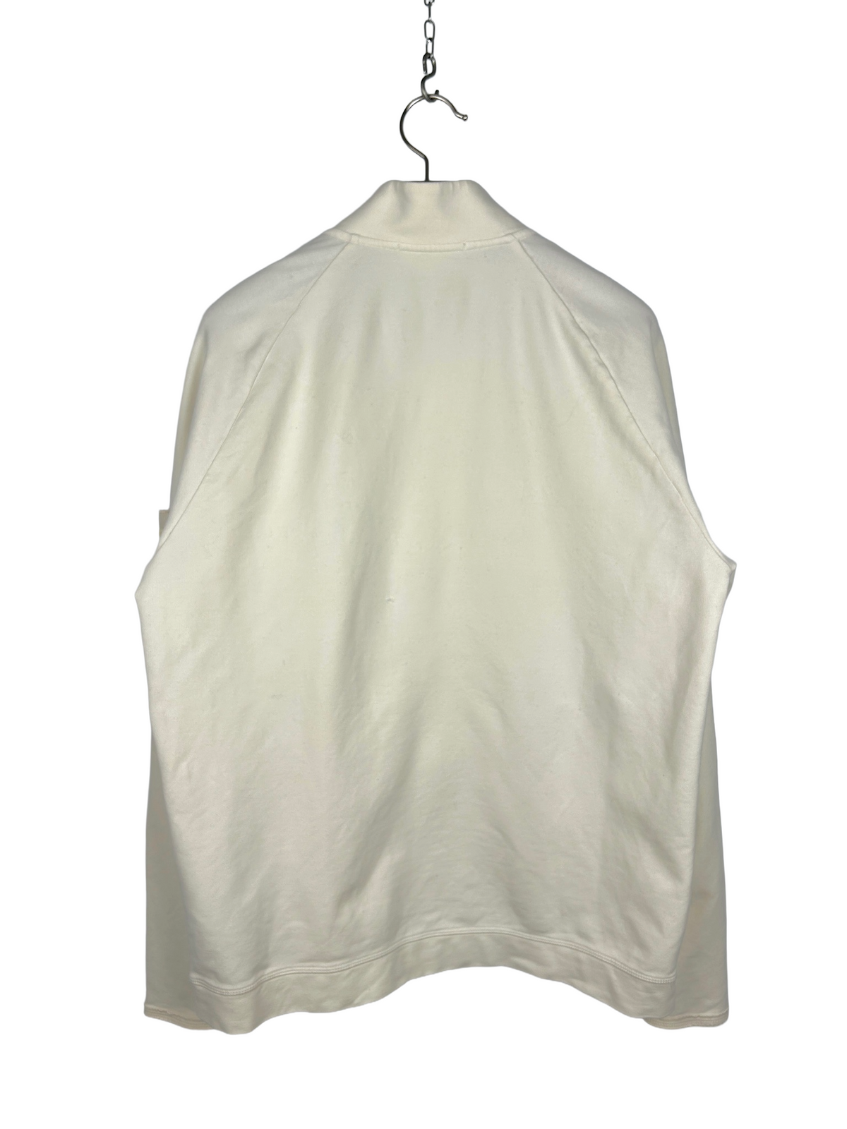 Felpa bianca con zip Ghost Stone Island - Taglia XL