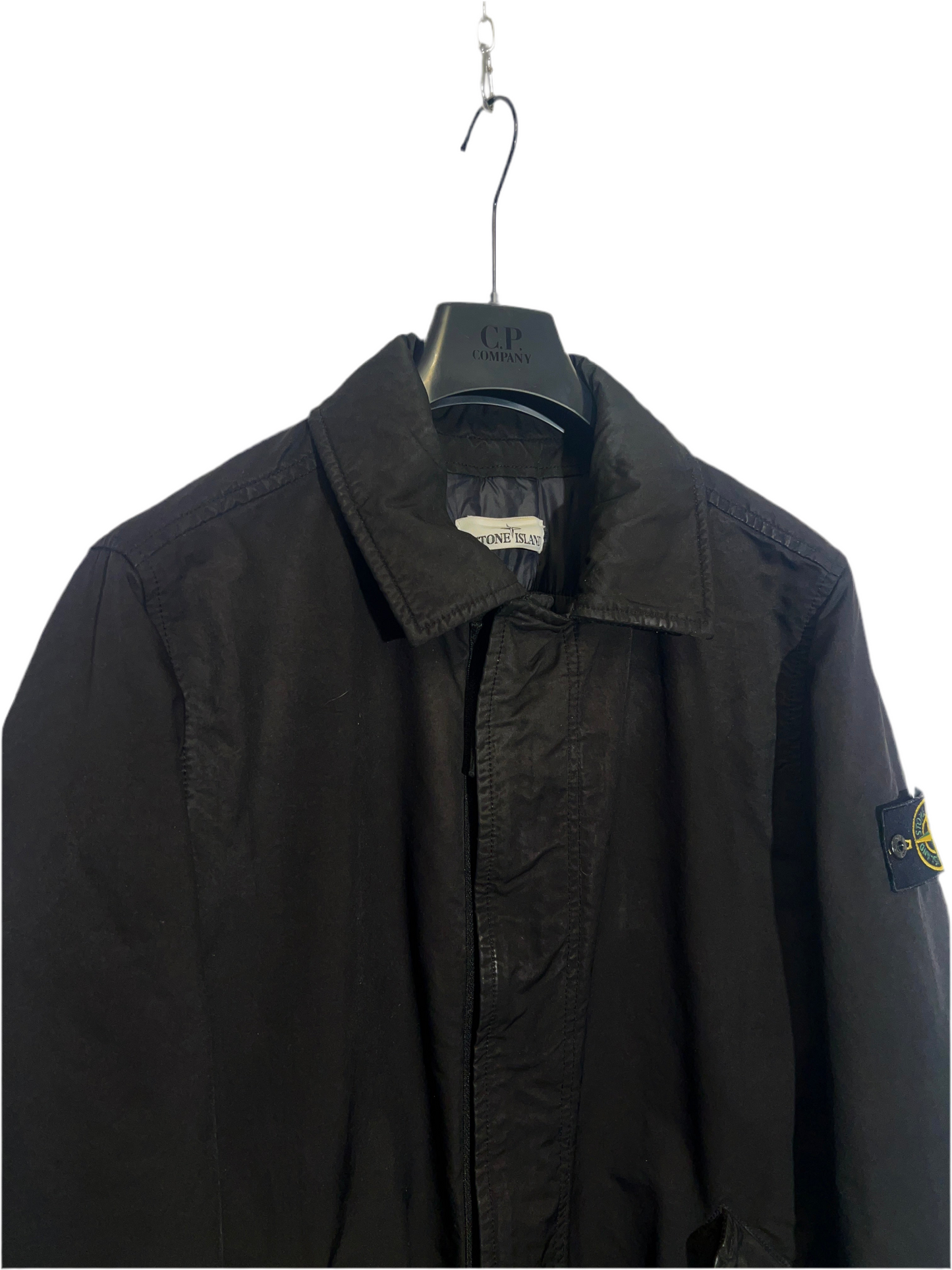 Cappotto nero Stone Island David-TC with Primaloft Insulation Technology - Taglia M