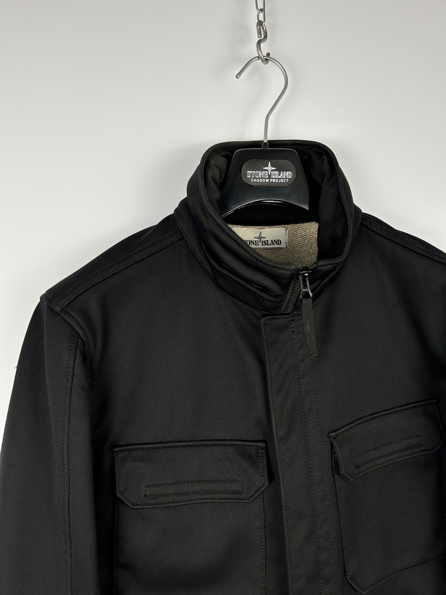 Giacca nera Soft Shell-R Terry Stone Island - Taglia L