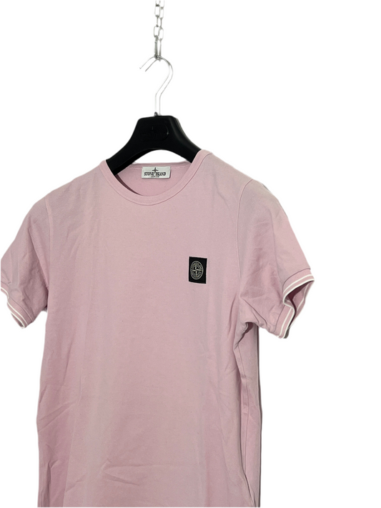 T-shirt rosa in piqué Stone Island - Taglia Junior (14 anni, 170cm)