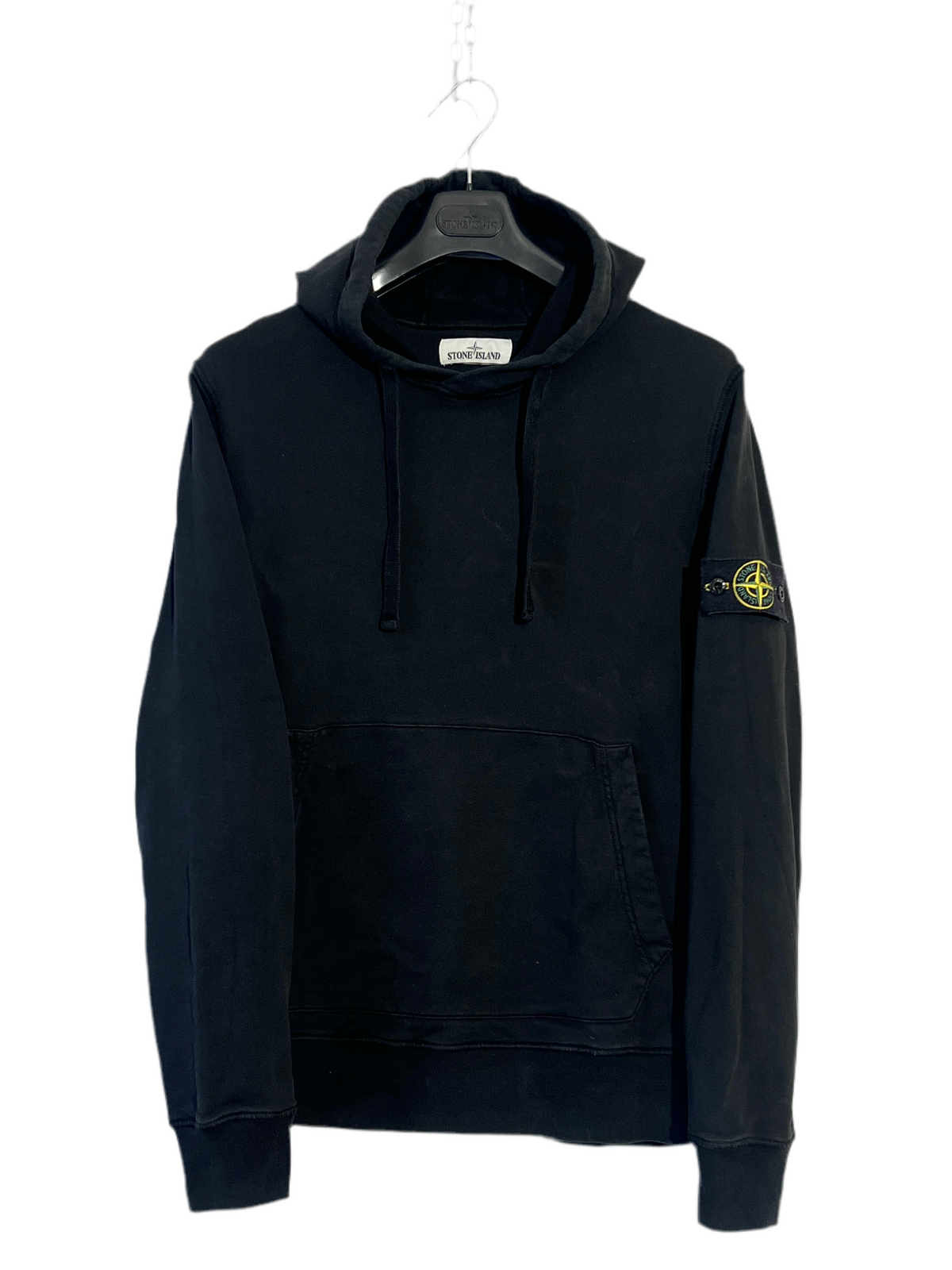 Felpa nera con cappuccio Stone Island - Taglia L