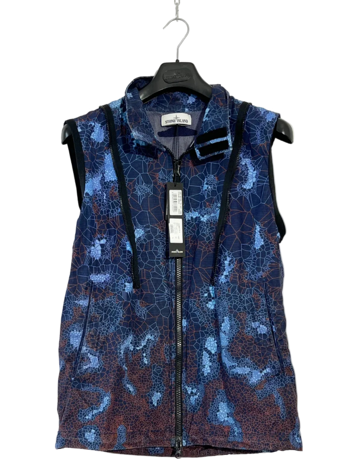 Giacca blu Stone Island Printed Heat Reactive Thermosensitive Fabric (nuova con cartellino) - Taglia L