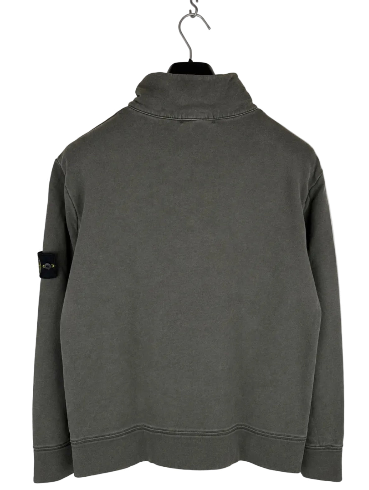 Maglione Vintage grigio con zip 1/4 Stone Island - Taglia XXL - foto 5