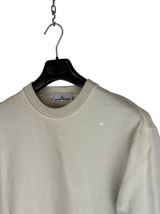 Felpa bianco-panna Stellina Stone Island - Taglia M