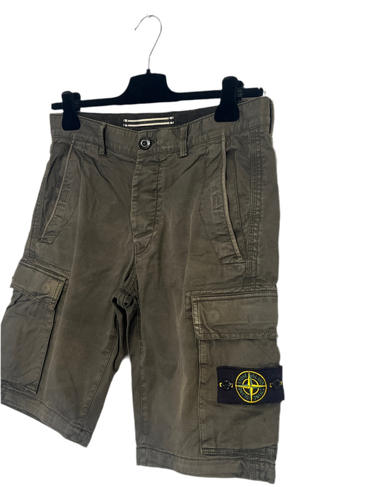 Pantaloncini cargo grigi antracite Stone Island - Taglia W31