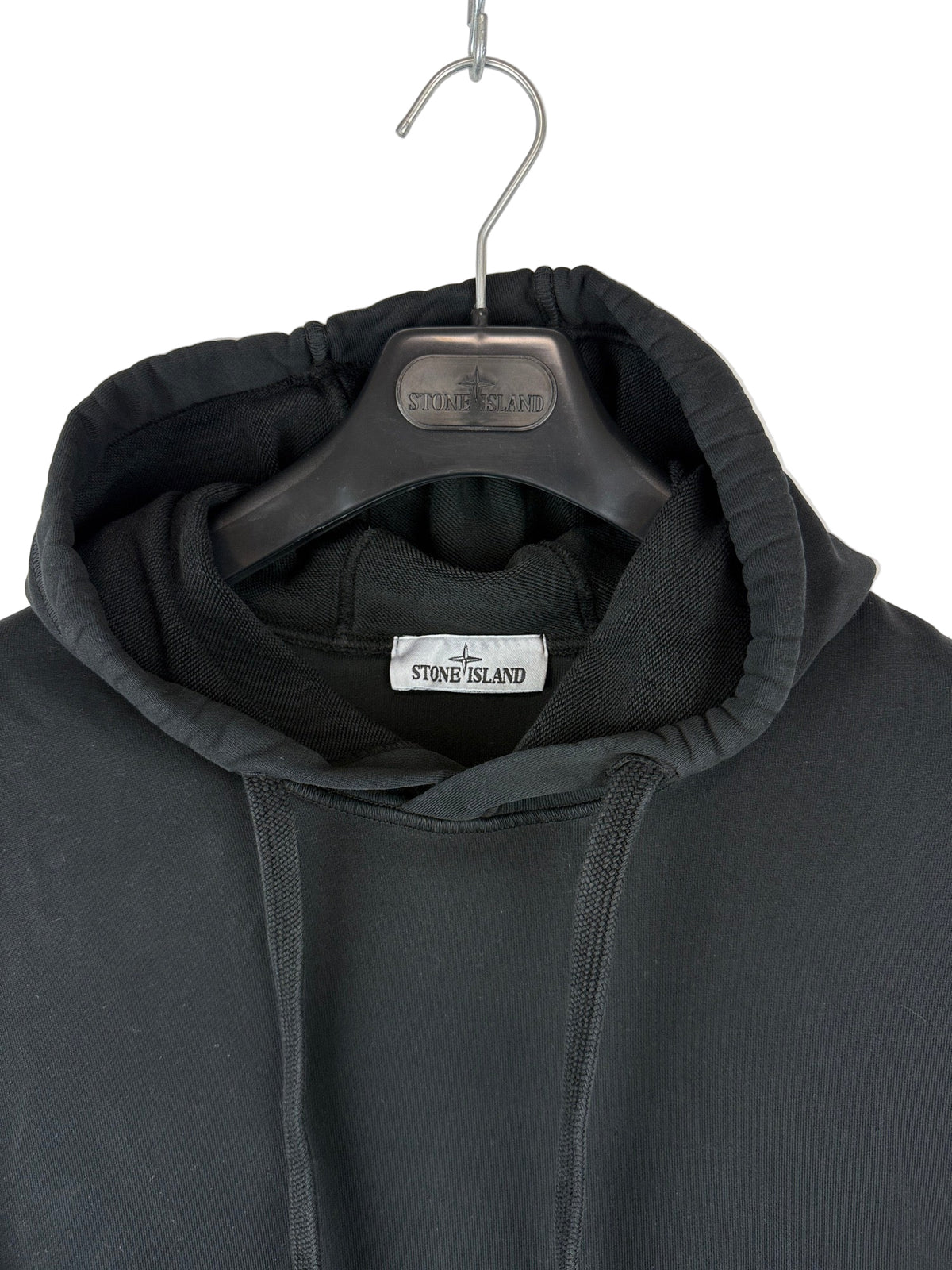 Felpa nera con cappuccio Stone Island - Taglia XXL