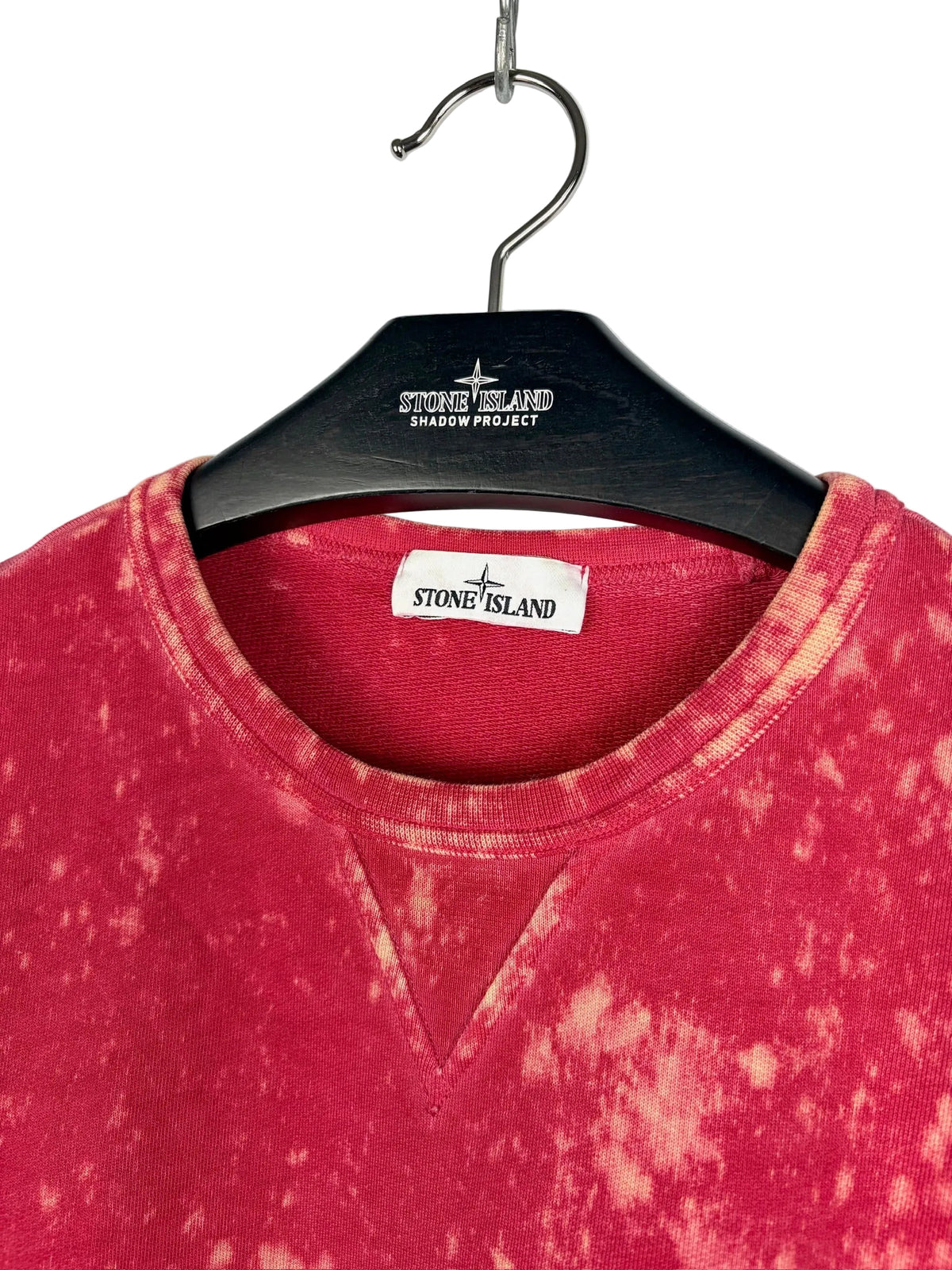 Felpa rossa Camo OVD Stone Island - Taglia L