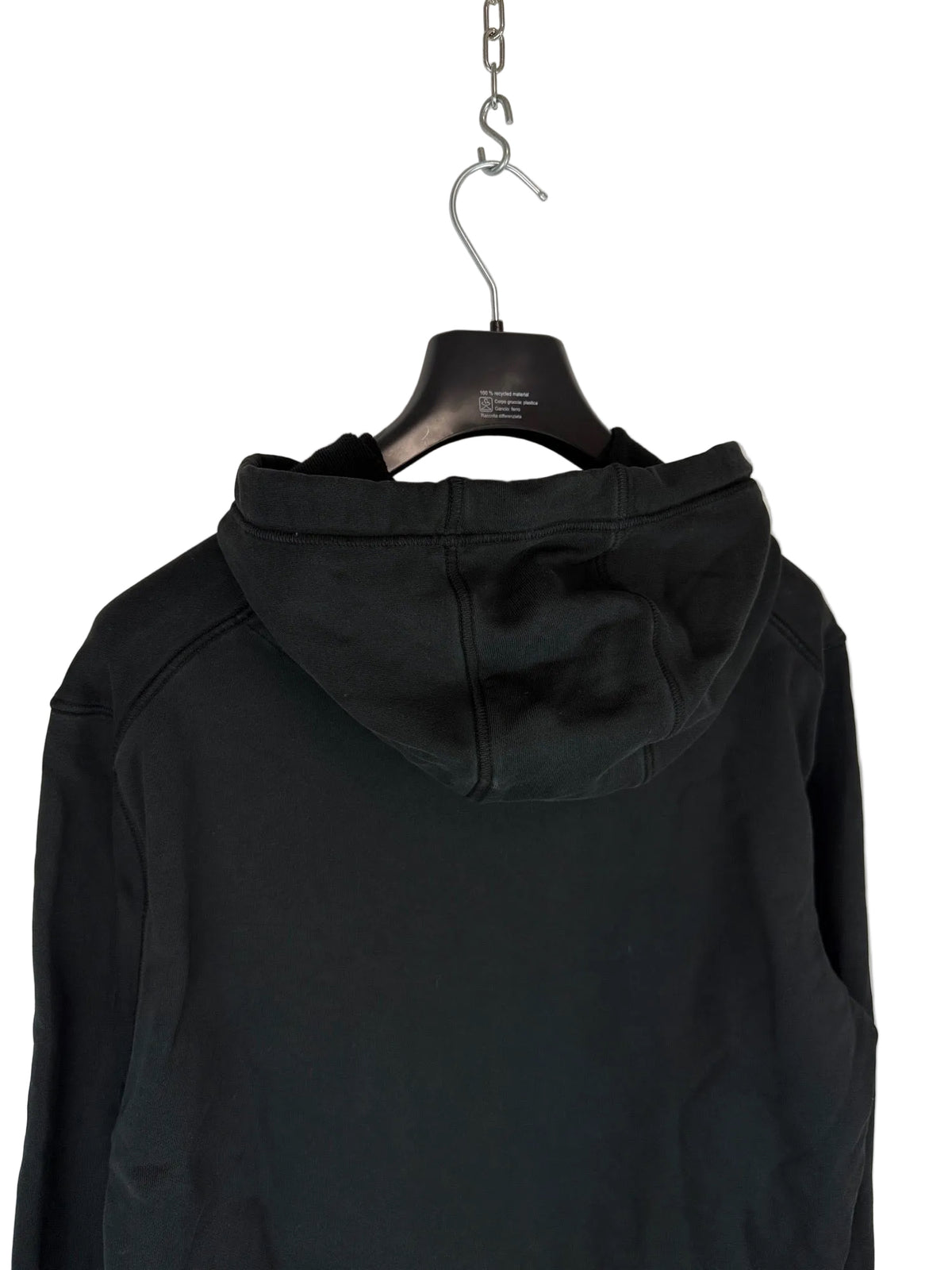 Felpa nera con cappuccio Stone Island - Taglia L