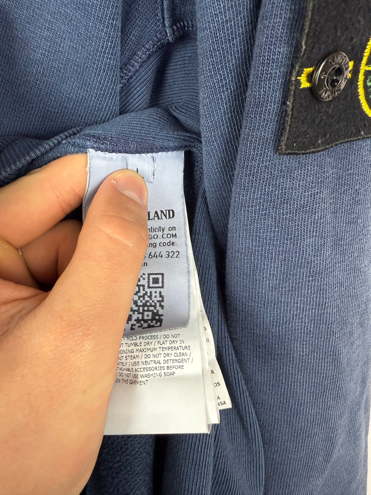 Felpa blu Stone Island - Taglia L