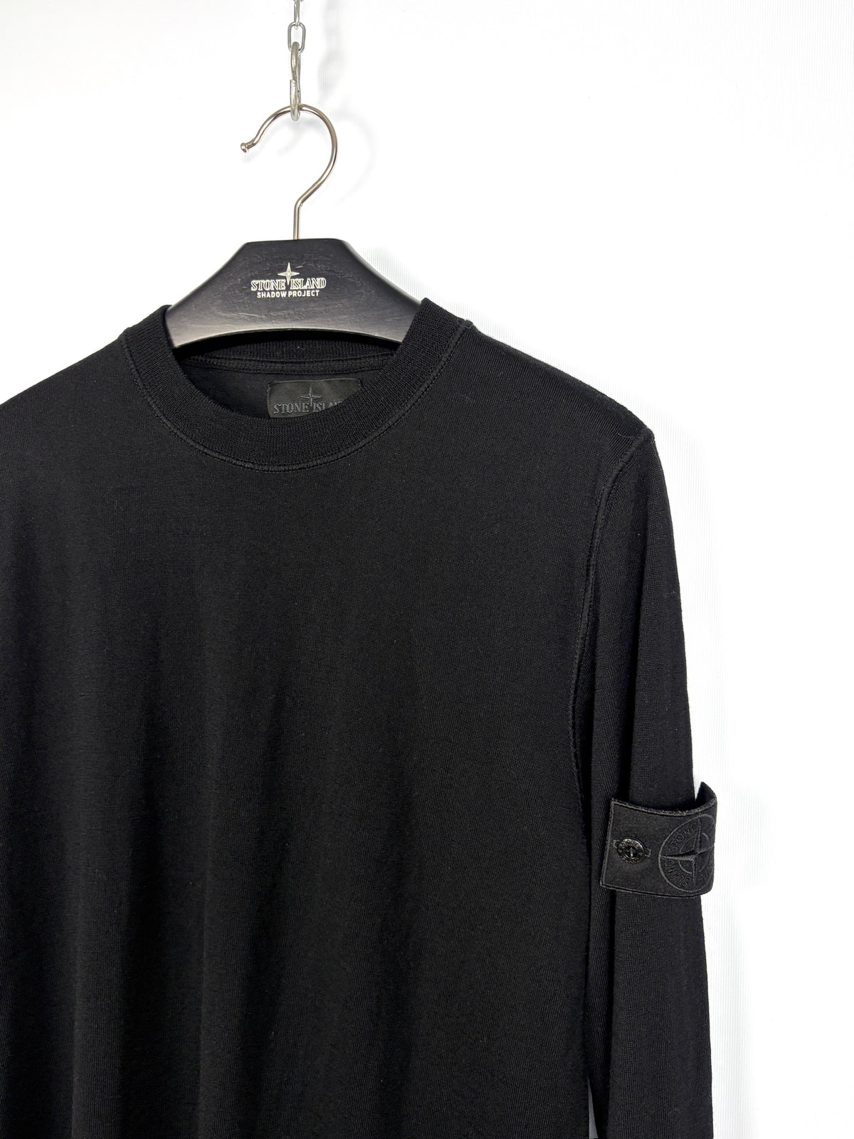Maglione nero Stone Island Ghost - Taglia L